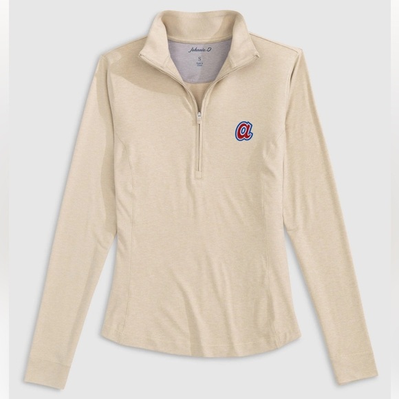 Women's Atlanta Braves Kennedy Performance 1/4 Zip Cooperstown Logo Size Medium - Picture 1 of 15